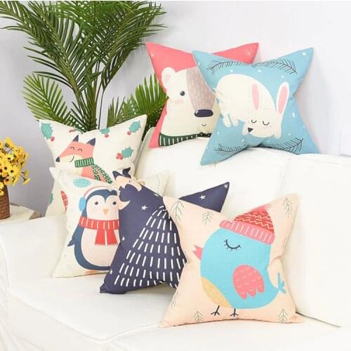 Cartoon Pillow Case Decorative Pillow Cover cute bear Cartoon Bedding Kids Baby Child pillow case