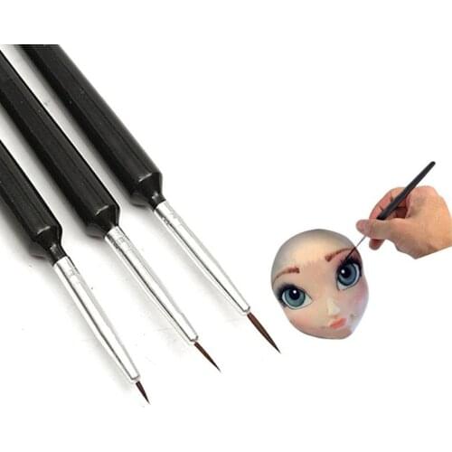 3pcs/set Face mold Cake Decorating Brush Set Food Paint Icing Cupcake Sugarcraft Tools dessert pastry decoration baking tools