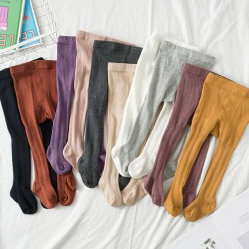 New arrival children pantyhose newborn baby girl pantyhose soft cotton breathable stretch kids girls tights