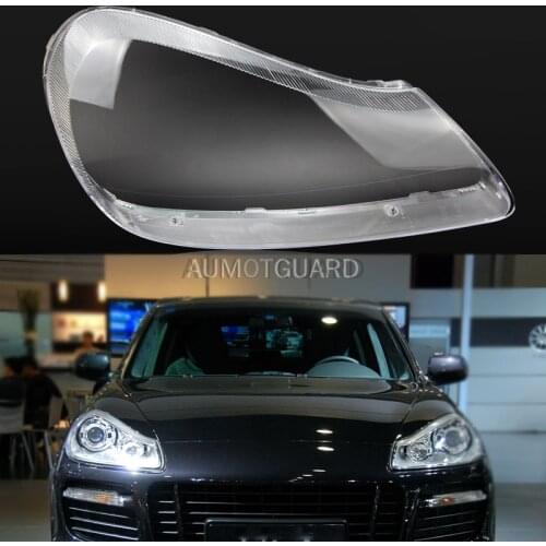 New Headlamp Cover For Porsche Cayenne 2007 2008 2009 2010 Headlamp Lens Car Headlight Cover Replacement Clear Auto Shell Cover