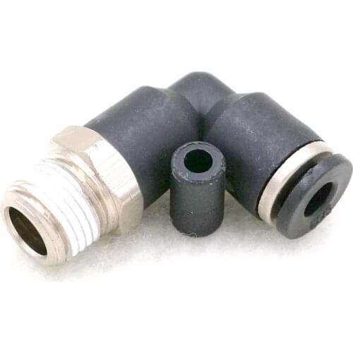 Pneumatic Male Elbow Connector Tube OD 5/32" X NPT 1/8" Push In Fitting