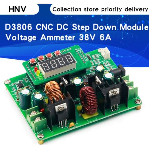 D3806 CNC DC Constant Current Power Supply Step Down Module Voltage Ammeter 38V6A