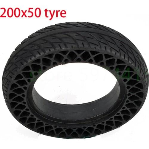 High quality 8 Inch 200X50 Porous Honeycomb tyre Tires for Electric Gas Scooter & Electric Scooter 200*50 Wheelchair Wheel tyres