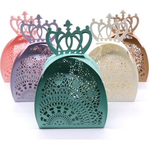 10pcs Wedding Gift Candy Boxes Baby Shower Favors Gifts Boxes Laser Cut Lace Vintage Design for DIY Wedding Supplies