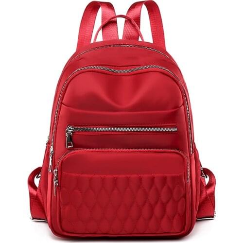 High Quality Soft Fabric Multi-Pockets Backpack Fashion Casual Women Travel Backpack Pretty Style Girls Schoolbag Backpack
