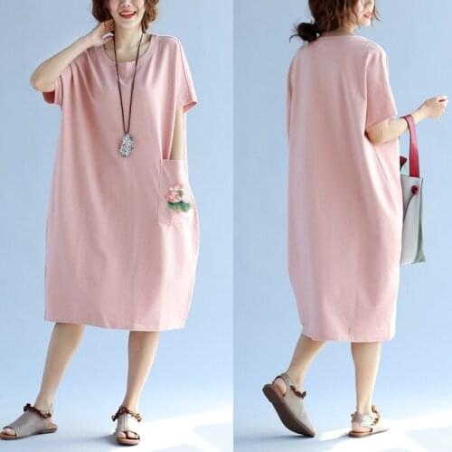 2019 New Arrive Summer Maternity Dress Woman Straight Large Size Dresses Pregnant Woman Maternity Clothing MD-00924