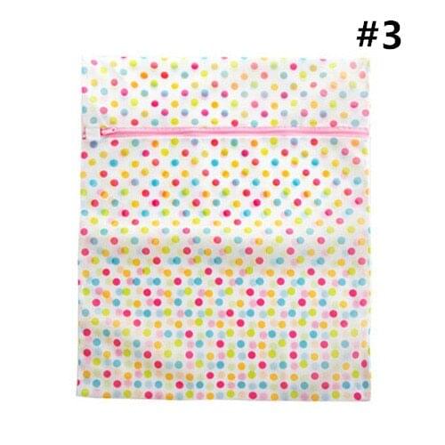 1PC Nylon Mesh Laundry Bag Laundry Wash Bags Coarse Net Laundry Basket For Washing Machines Mesh Bra Bag With Zipper