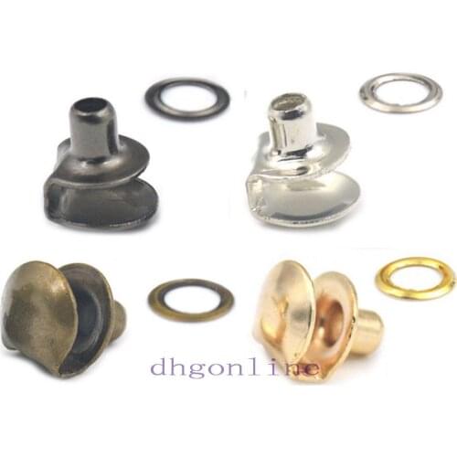 10 Pcs 10mm Boot Hook eyelet Buckle For Shoelace Hiking Rock Climbing Washer