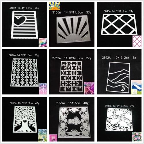 29 Styles) 2021 Strip Background Metal Cutting Dies DIY Scrapbooking Paper Photo Album Crafts Mould Cards Lace Punch Stencils
