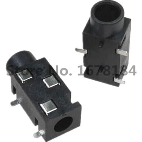 50PCS PJ-320B PJ-320 pin 3.5 Caliber Tripod Stand Tripod Socket Flapper Headphone Jack Headphone Jack