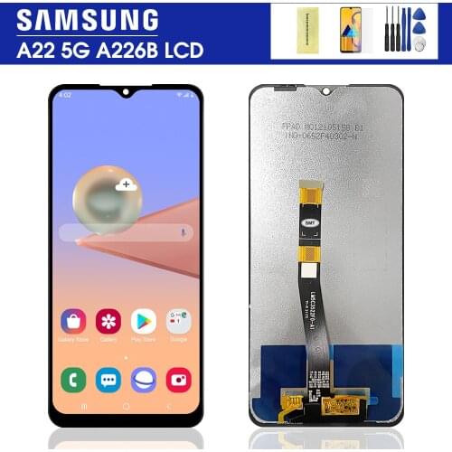 6.6'' Original For Samsung Galaxy A22 5G A226B LCD Touch Screen Digitizer Assembly For Samsung SM-A226B SM-A226B/DS Display