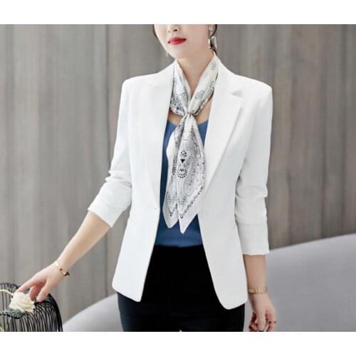 Blazer Femme Jackets Women Blazer Pink Long Sleeve Blazers Solid One Button Coat Slim Office Lady Jacket Female Tops Suit