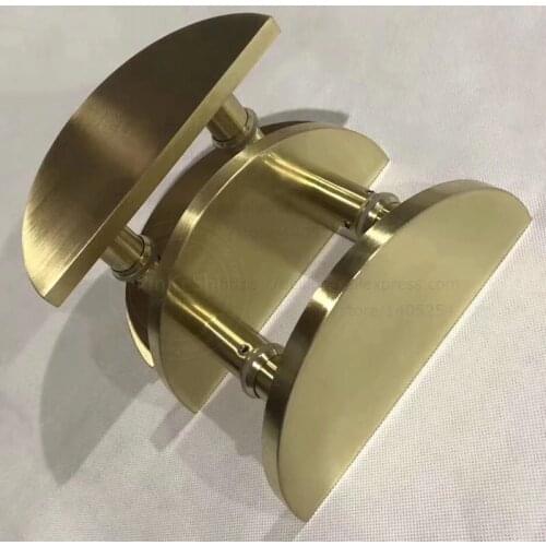 Bronze door round handle Glass door semi-circular handle wooden door handle