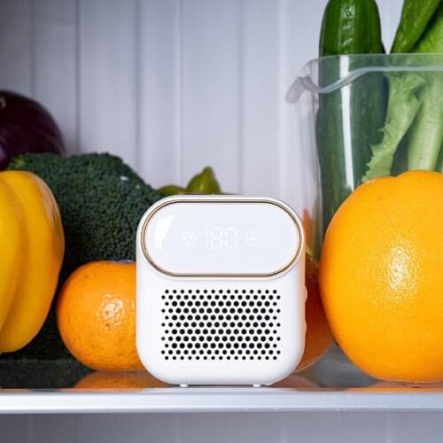 Household refrigerator deodorizer vegetable and fruit preservation and odor removal usb mini small air ozone sterilizer