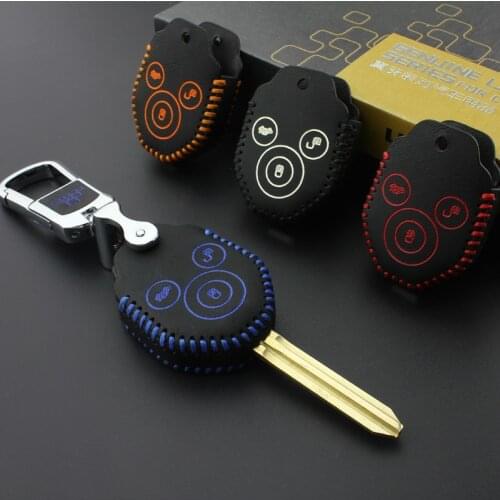 Car key cover for subaru xv forester legacy 2016 2017 Genuine Leather Car Key bag case key2s