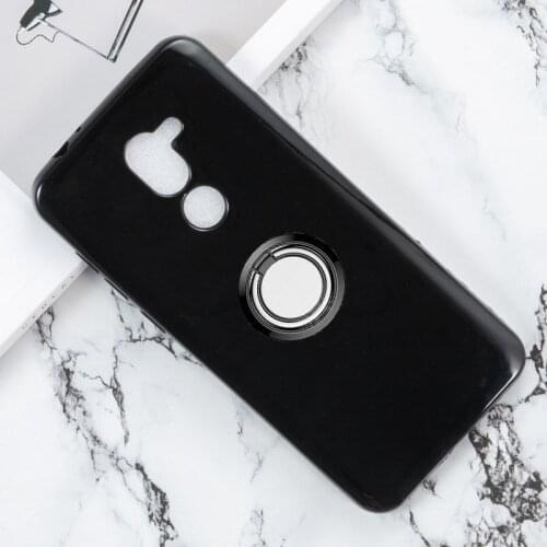 For alcatel 3x 5.7" Back Ring Holder Bracket Phone Case Cover Phone TPU Soft Silicone Cases FOR alcatel 3x 2018 5058 5058I 5058Y