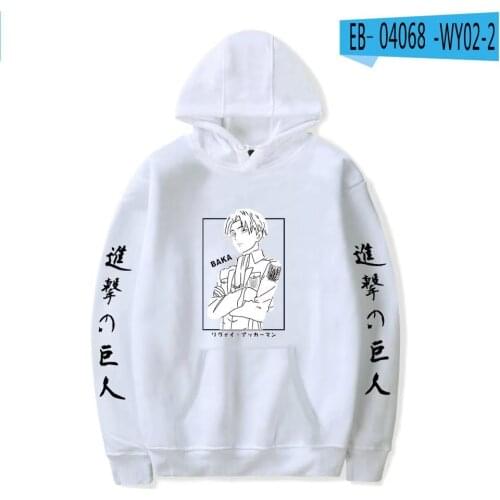 Boy girl kids Anime Clothes Attack on Titan Hoodies Cosplay BAKA Men women Sweatshirts Manga Anime Children Sweatshirts Oversize