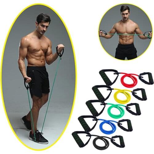 Resistance Bands with Handles Elastic Pull Rope Tubes for Fitness Stretching Workout Resistance Training Expander Band Dropship