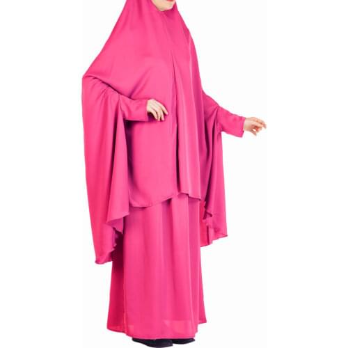 Khimar Hijab Dress Women Muslim Hooded Tops and Skirt Ramadan Prayer Long Robe Caftan Marocain Womens Abayas Islamic Clothing