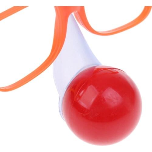 Comedy Circus Clown Red Nose Glasses Halloween Christmas Party Fancy Dress
