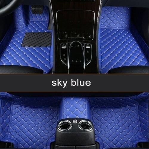 Leather Car Floor Mats For Infiniti Q50 2014 2015 2016 2017 2018 2019 Auto Carpet Waterproof Interior Accessories