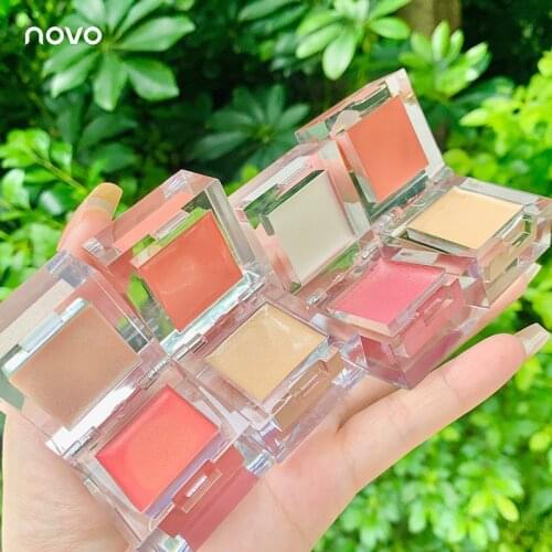 Xiaoice pieces of blush highlight all-in-one plate sebum nude makeup natural two-use trim mashed potatoes blush
