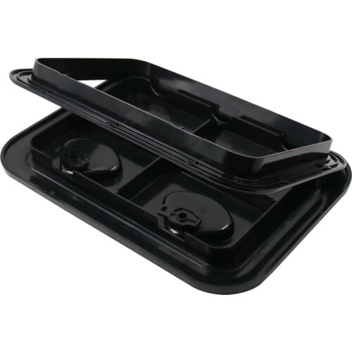 Boat RV Motohome Access Inspection Deck Hatch, Black, 440 x 315mm /17x12inch