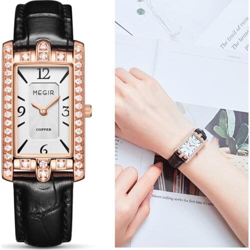 Женские прямоугольные часы MEGIR China At AliExpress
