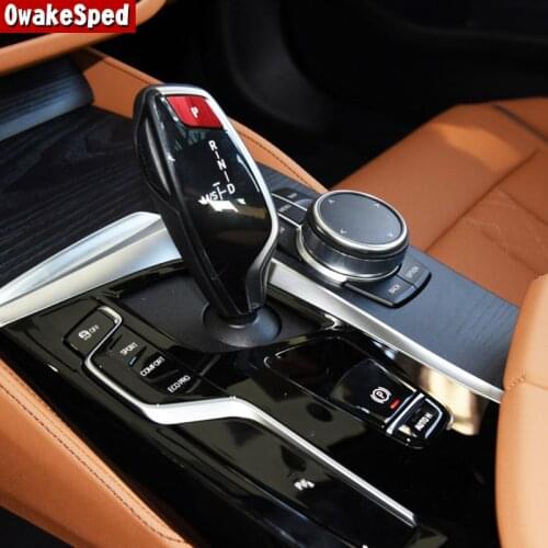 P-File Button Sequin Decoration Decal Trim For BMW 5 Series G30 2018-2021 LHD Aluminum Alloy Car Styling Interior