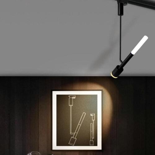 NEW fashion dimmable 7W 12W 15W LED track light Adjustable angle Rail lamp backdrop lighting fixture spot lighting
