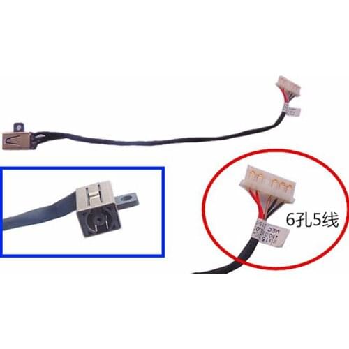 New DC Power Jack Cable Socket For Dell Inspiron 15-5000 5555 5558 DC30100UD00