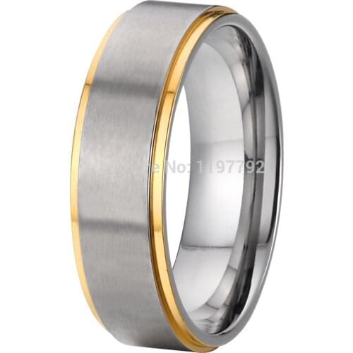 Pure handmade wedding band titanium jewelry rings for men and women 6mm anniversary mens jewellery finger ring