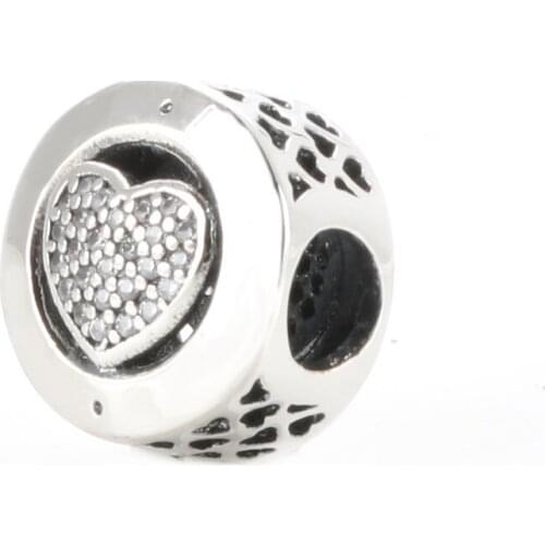 Bewill Authentic 925 Sterling Silver Love classic charm Fit Original Bracelet Pendant DIY Jewelry Charms Gift