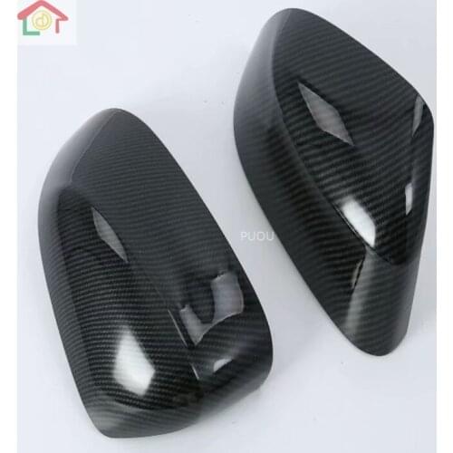 ABS Plating Carbon Style Car Rearview Mirror Decoration Trim Shell Cover Upgrade Protection For BMW X3 G01 2018 Accessories