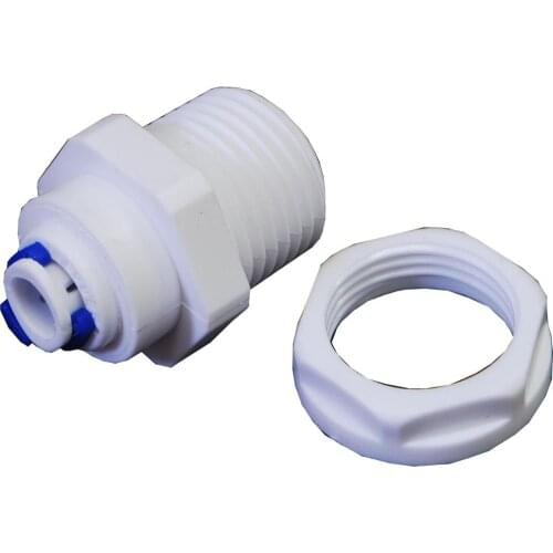 POLY BULKHEAD FOR 6.5MM DIAMETER TEMPERATURE PROBE --HOME BREW