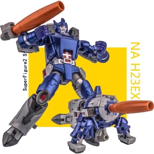Transformation Newage H23EX Darius Metallic Version Galva Tron Action Figure Robot Toys Canon Model PVC Boys Gift