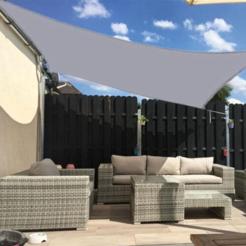 2x2/2x3 7Colors Rectangle Triangle D-ring Waterproof Anti-UV Sun Shelter With Rope Outdoor Garden Camping Patio Shade Protection