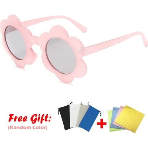 2020 New Vintage Kids Sunglasses Child Sun Glasses Round Flower Baby Children UV400 Sport Sunglasses Girls Boys Oculos De Sol