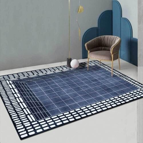 Modern 3D Geometry Grid Art Carpets For Living Room Bedroom Area Rugs Nordic Home Decor Size Carpet Floor Large Mats Sofa Parlor