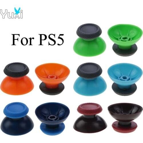 YuXi 2pcs Analog Joystick thumb Stick Grip Cap for Sony Dualsense 5 PS5 Controller Thumbsticks Mushroom Caps
