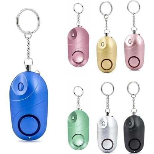 1PCS Personal Alarm Safe Sound Emergency Self-Defense Security Alarm Keychains LED Flashlight for Women Girls Kids