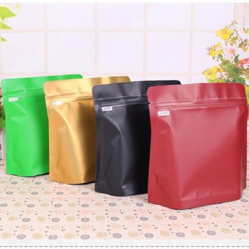 Ferimo 10pcs Aluminum foil stand up zip lock bag 250g coffee packaging storage bags seal sealing gift candy pouch package