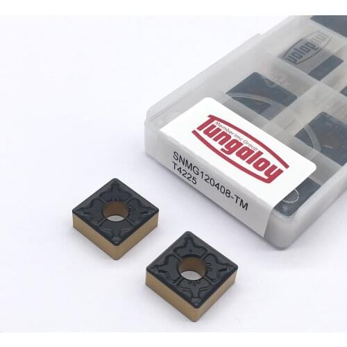 100% Original 10PCS SNMG120408 TM T4225 High Quality For Steel Parts Turning Tool Metal CNC Machine Parts Tool Carbide Inserts