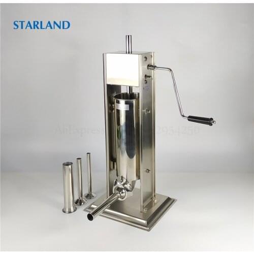 3L Spain Churros Maker Stainless Steel Sausage Stuffer Churros Extruding Machine Spanish Donuts Maker Manual Sausage Filler