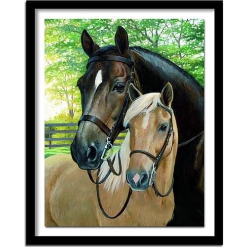 Diamond Embroidery Animal DIY Diamond Painting Cross Stitch Kit Horse 5D Needlework Diamond Home Decoration