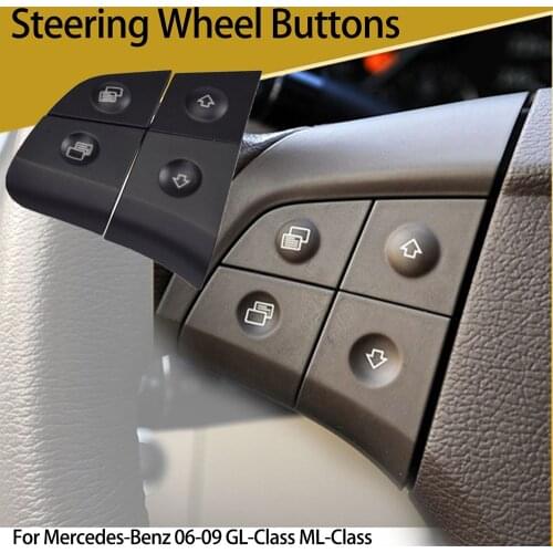 Car Multi-function Steering Wheel Buttons Kit Phone Control Keys For Benz W164 ML GL300/350/400/450 2006-2009