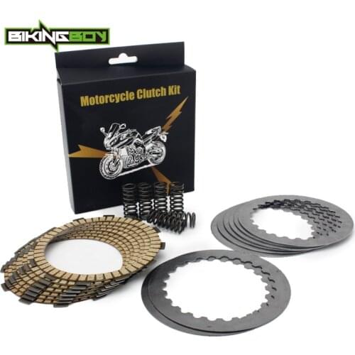 BIKINGBOY For KTM 250 SX-F XC-F 17 18 SXF XCF 7 Clutch Friction Plate + 8 Steel Separator Plates + 6 Heavy Duty Spring Motocross