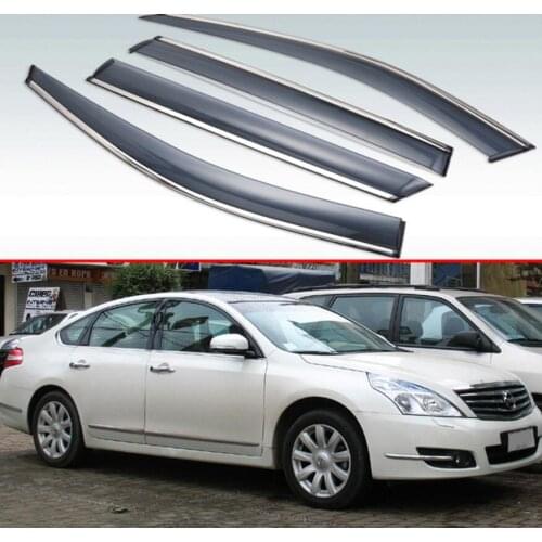 For Nissan Maxima Teana (J32) 2008-2012 Plastic Exterior Visor Vent Shades Window Sun Rain Guard Deflector 4pcs