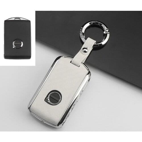 Hot sale Carbon fiber+Zinc alloy Car Key Case Cover Shell For Volvo XC40 XC60 S90 XC90 V90 2017 2018 T5 T6 2015 2016 T8 Keychain