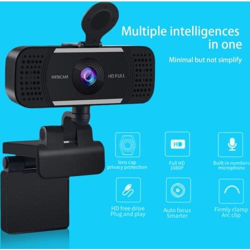 1080P HD Camera Smooth And Clear Web Camera USB Connection For Web Broadcast Conference Video Training And Learning
